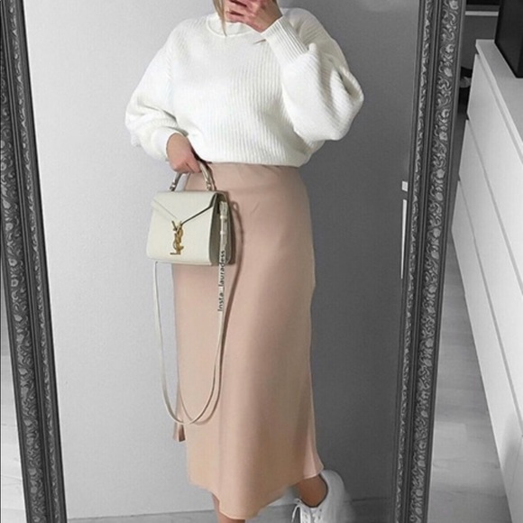 Solid Satin Skirt - Picture 8 of 9